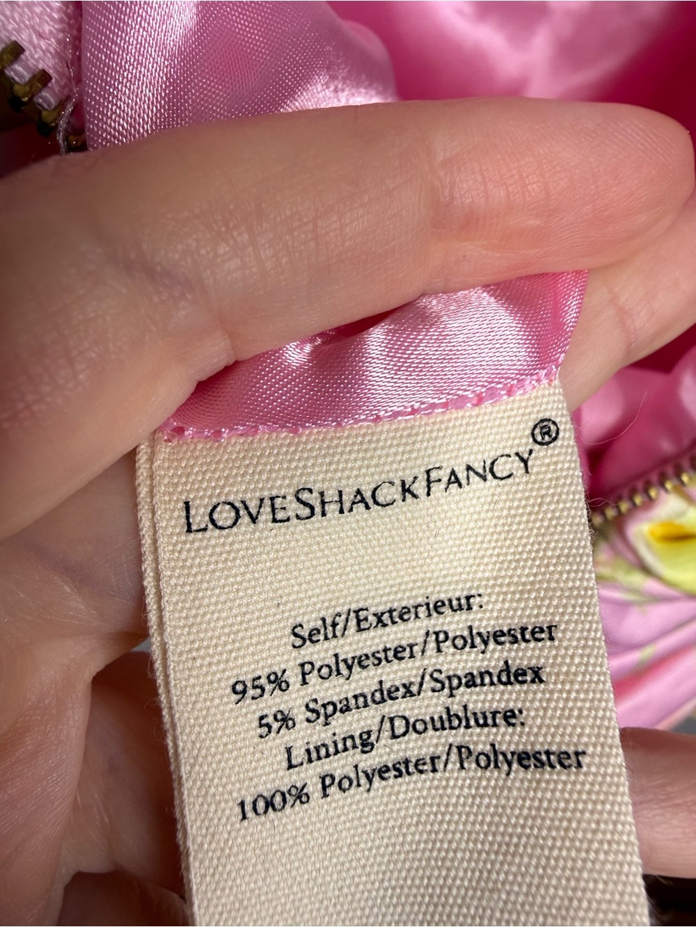 Loveshackfancy Nerra Mini Ruched Strapless Floral Pink Dress Size 8 - Picture 5 of 9